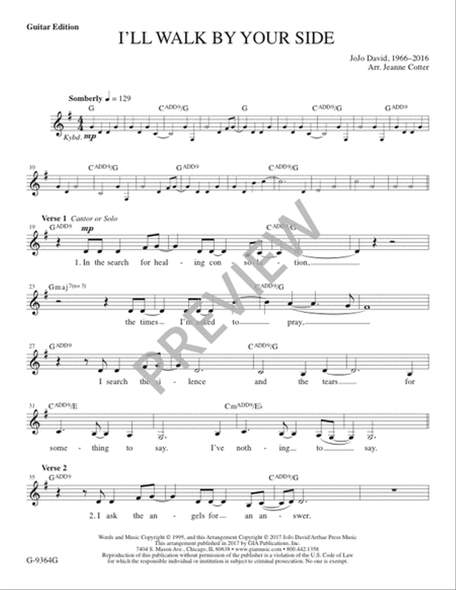 I'll Walk by Your Side - Guitar edition Guitar scores gallery preview page 2