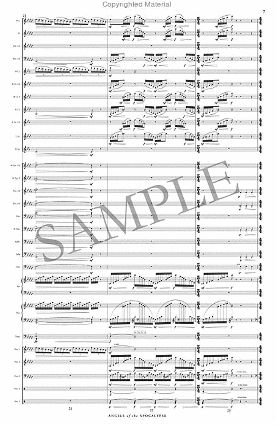 Angels of the Apocalypse Angels of the Apocalypse Concert Band scores gallery preview page 8
