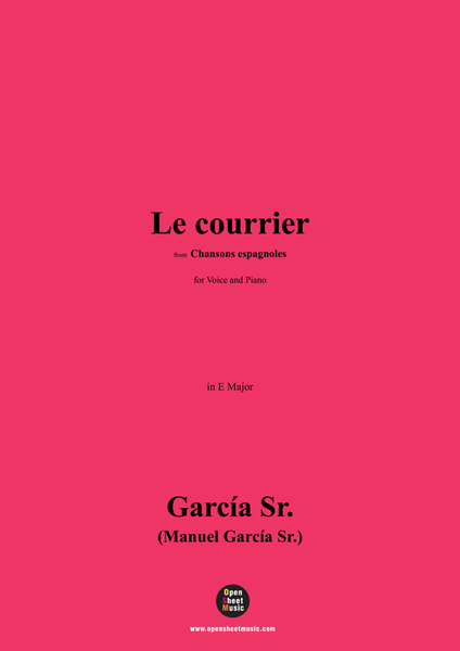 García Sr.-Le courrier,in E Major
