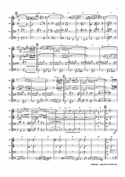 Libertango (shorter version) - Astor Piazolla - Tango Nuevo - Brass Quartet
