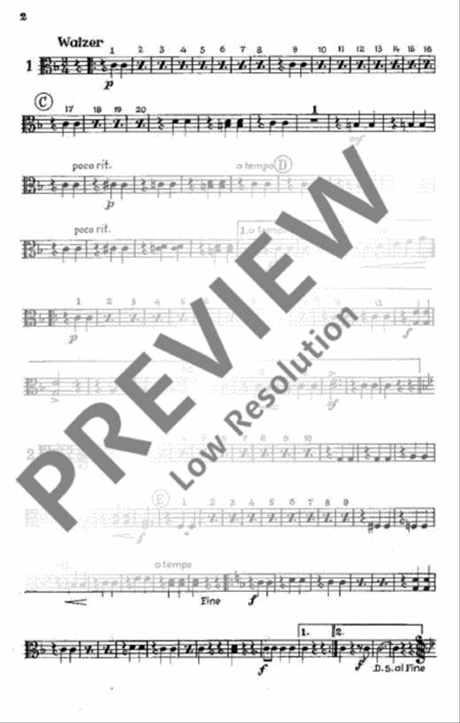 Rosen aus dem Süden Rosen aus dem Süden Oboe scores gallery preview page 3