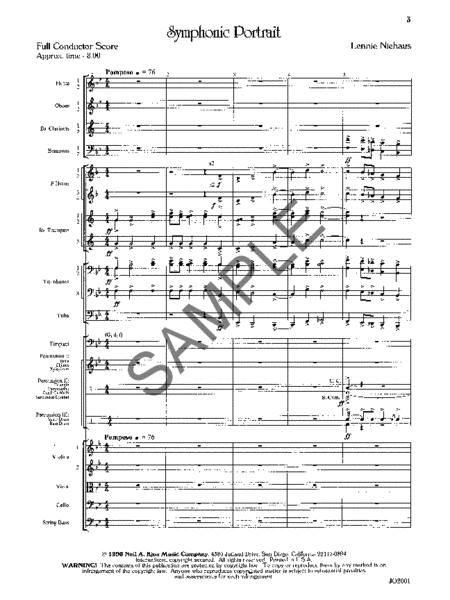 Symphonic Portrait - Score