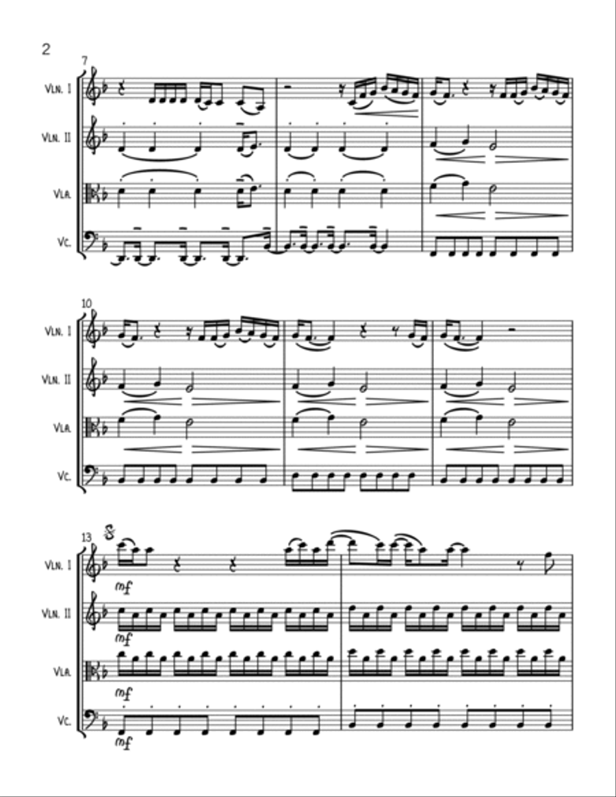 In My Blood String Trio scores gallery preview page 2