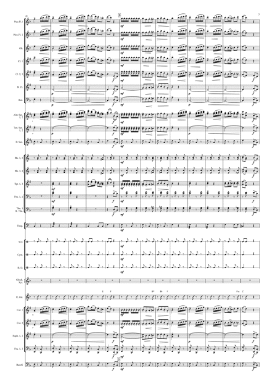 Florentiner March Concert Band scores gallery preview page 4