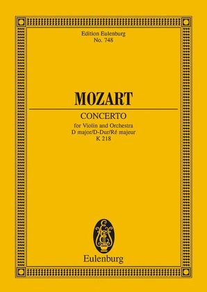 Book cover for Violin Concerto No. 4, K. 218