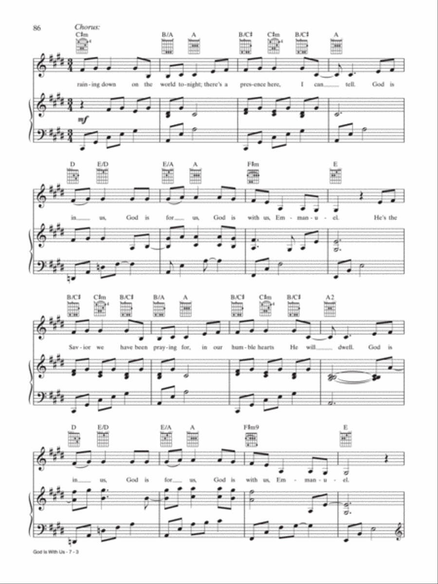 God Is With Us God Is With Us Piano, Vocal, Guitar scores gallery preview page 3