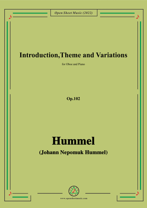 Hummel-Introduction,Theme and Variations,Op.102,for Oboe and Piano
