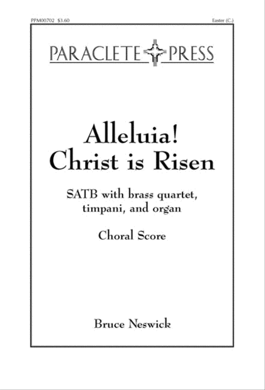 Alleluia! Christ is Risen 4-Part scores gallery preview page 1
