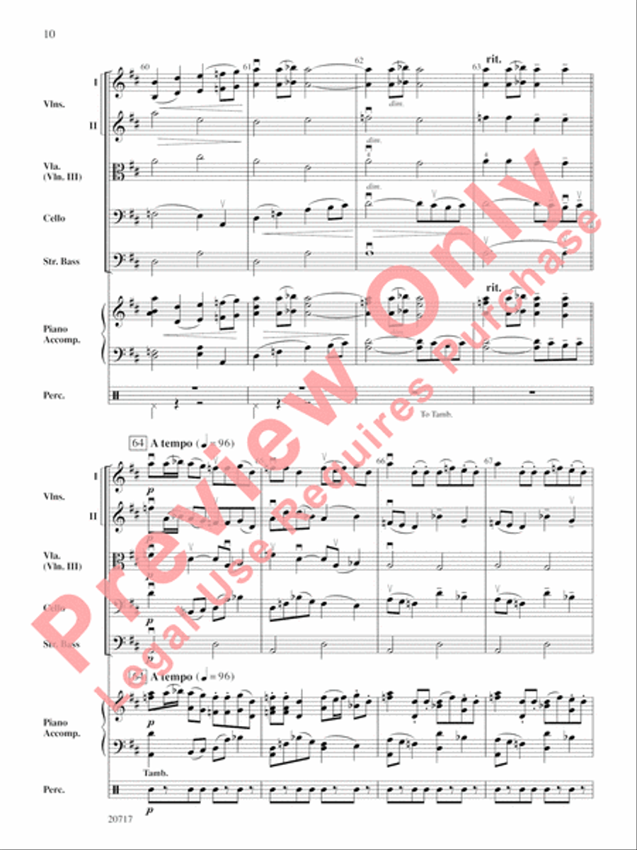 1812 Overture String Orchestra scores gallery preview page 10