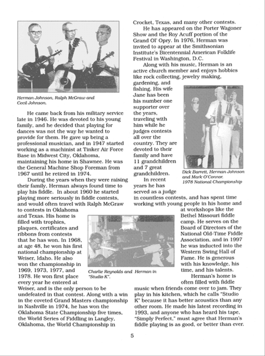 Herman Johnson Master Fiddler Violin scores gallery preview page 11