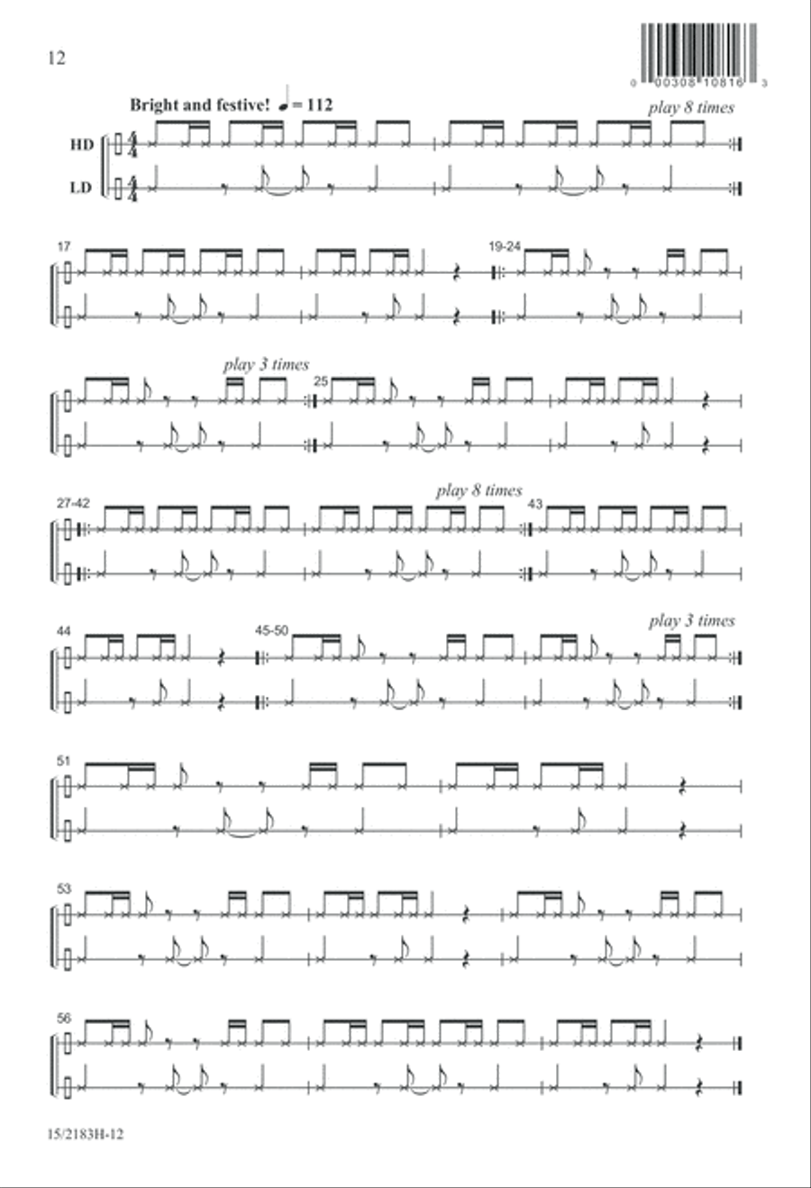 Chíu, Chíu, Chíu Chíu, Chíu, Chíu 2-Part scores gallery preview page 12