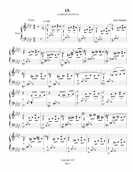 INTERVALS: 24 Works for Piano - 15. A Minor Sixth Up