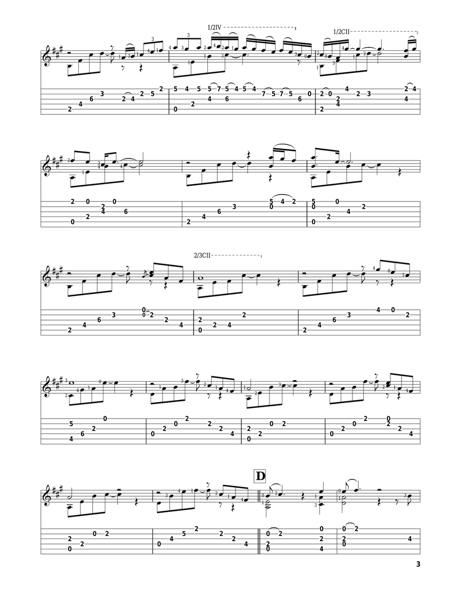 Colors/Dance Guitar Solo scores gallery preview page 3