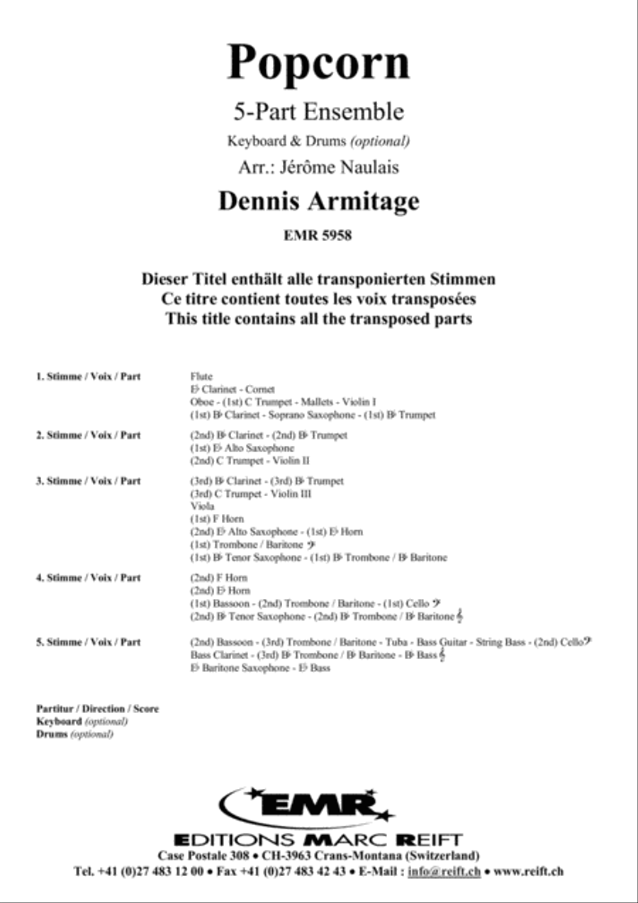 Popcorn Concert Band scores gallery preview page 2