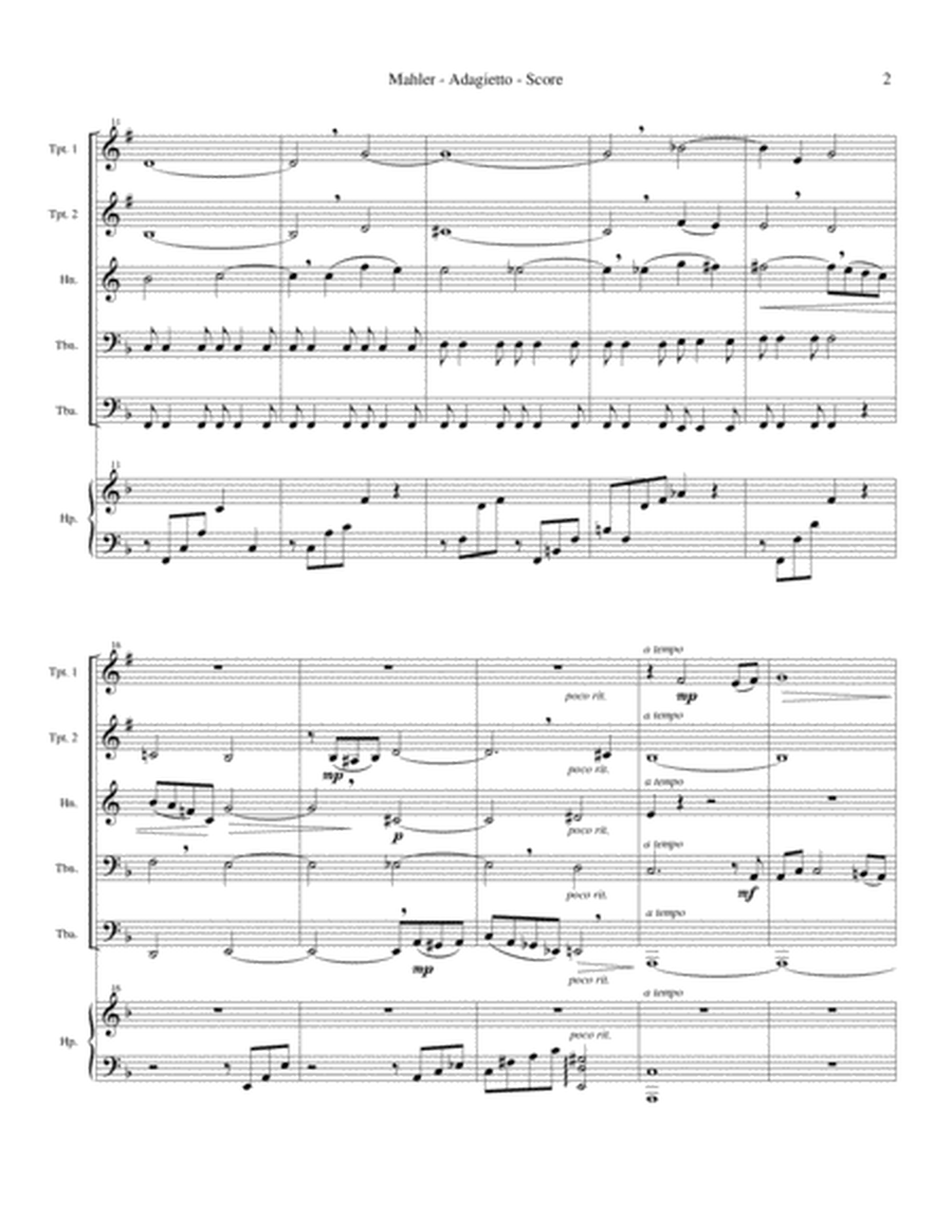 Adagietto, from Symphony No. 5 image number null