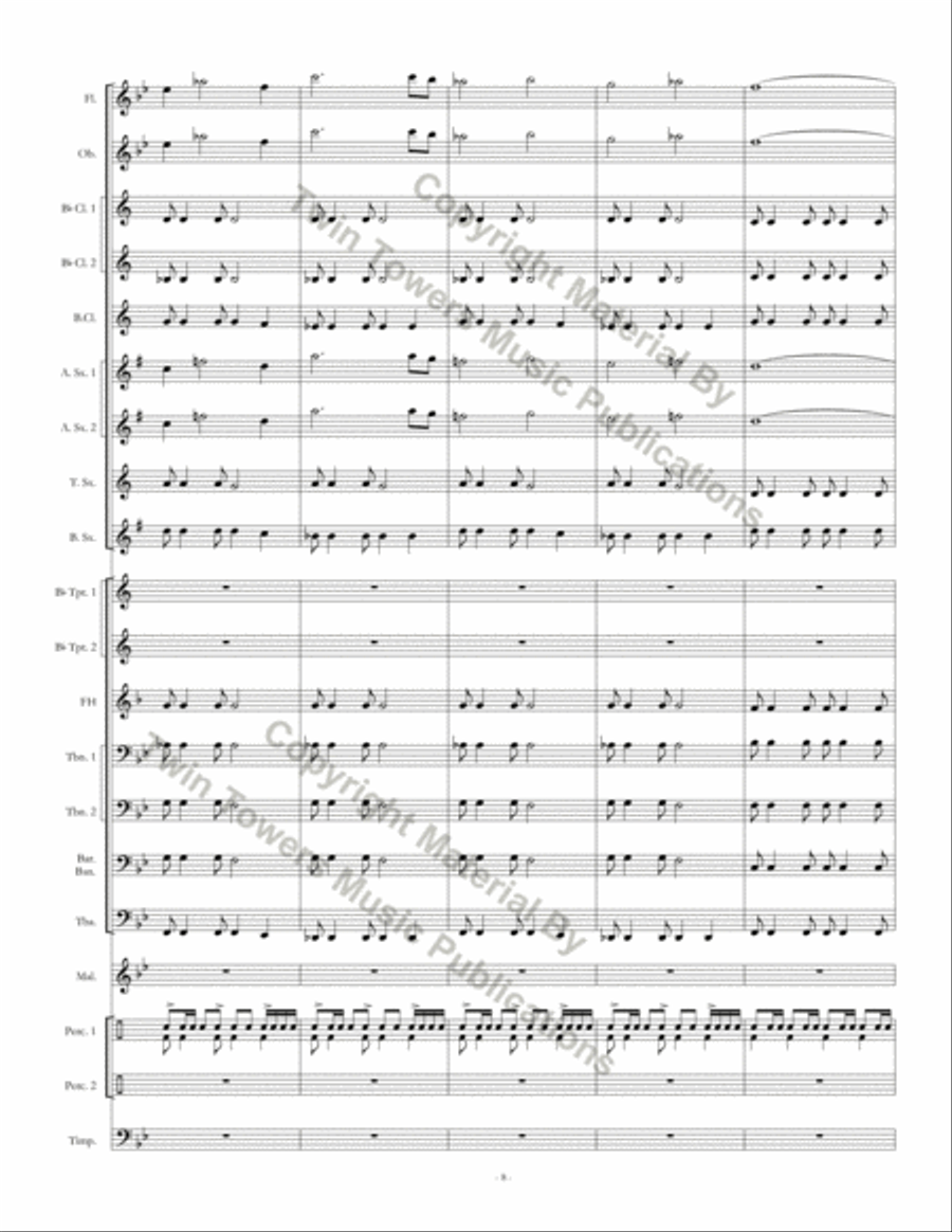 Soaring Eagles Soaring Eagles Concert Band scores gallery preview page 9