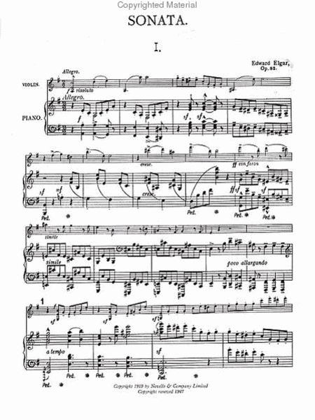 Sonata for Violin and Piano (E Minor), Op. 82
