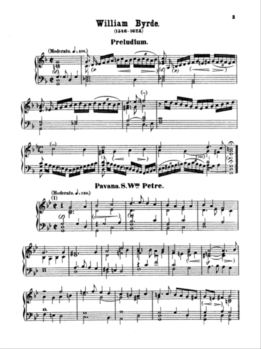 Byrd: Compositions Piano Solo scores gallery preview page 1