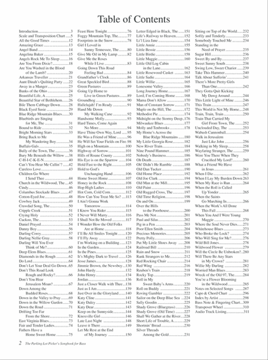 Parking Lot Picker's Songbook - Bass Edition Double Bass scores gallery preview page 8