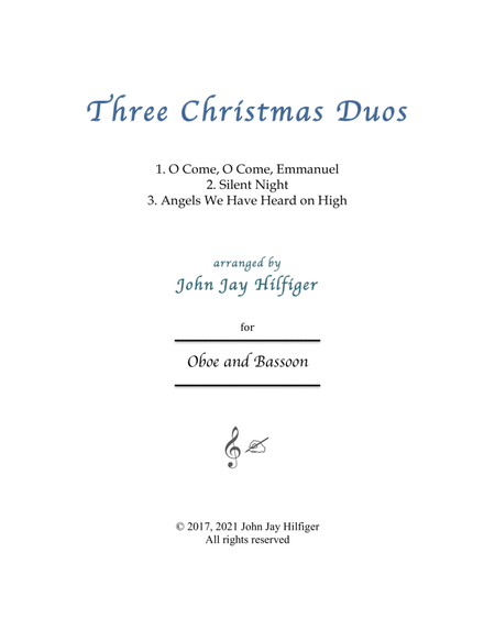 Three Christmas Duos for Oboe and Bassoon image number null