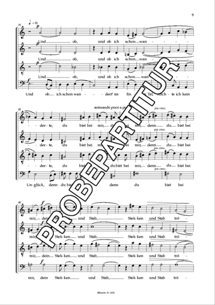 Drei Motetten 4-Part scores gallery preview page 10