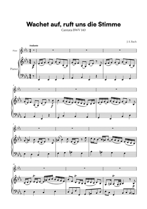 Johann Sebastian Bach - Wachet auf, ruft uns die Stimme (for Flute and Piano)