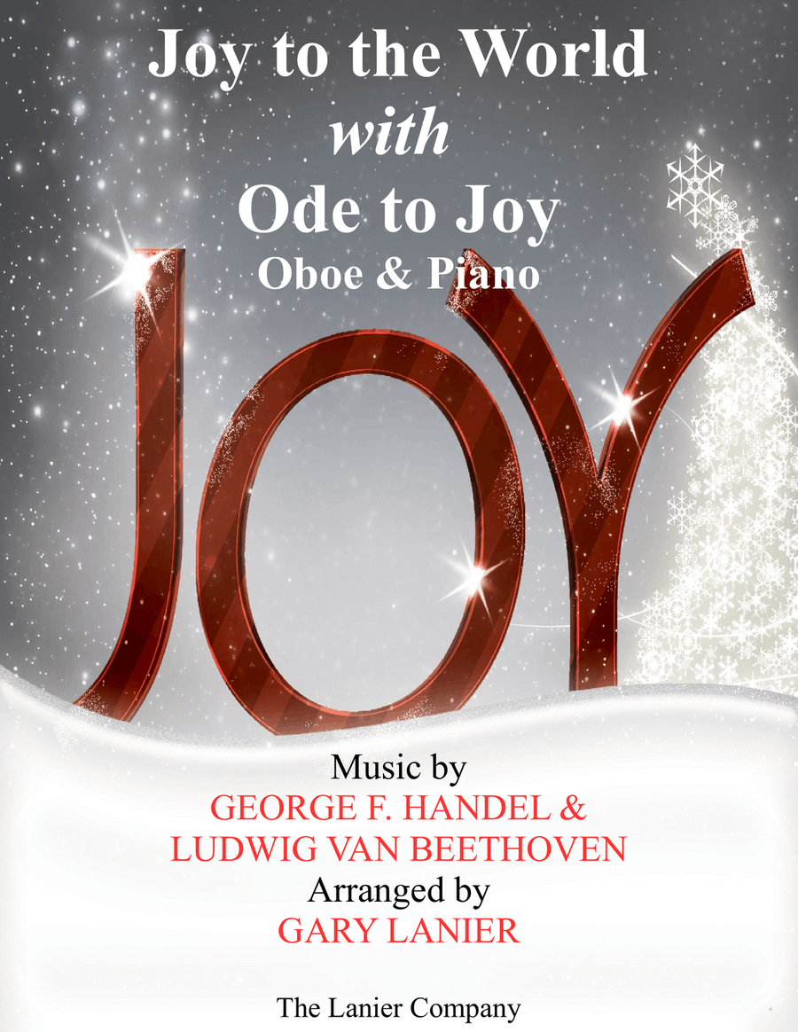 JOY TO THE WORLD with ODE TO JOY (Oboe with Piano & Score/Part) Piano scores gallery preview page 1