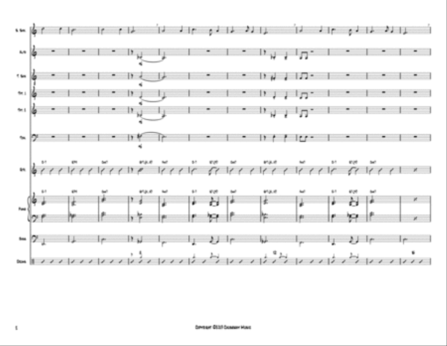 Silent Night, Holy Night Jazz Ensemble scores gallery preview page 3