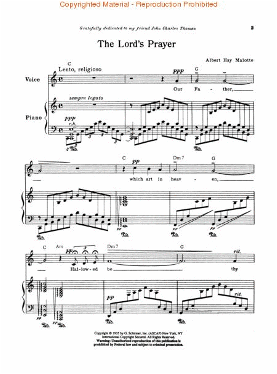 Lord's Prayer Lord's Prayer Voice scores gallery preview page 2