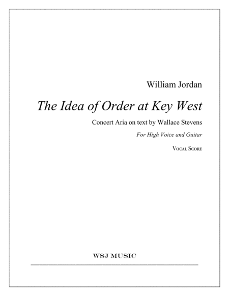 The Idea of Order at Key West (Guitar) image number null