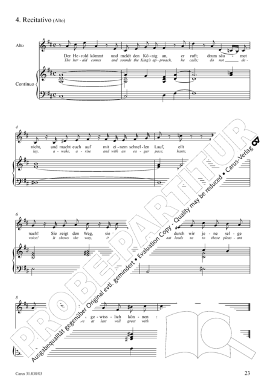 Joyful be, O ransomed flock (Freue dich, erloste Schar) 4-Part scores gallery preview page 24