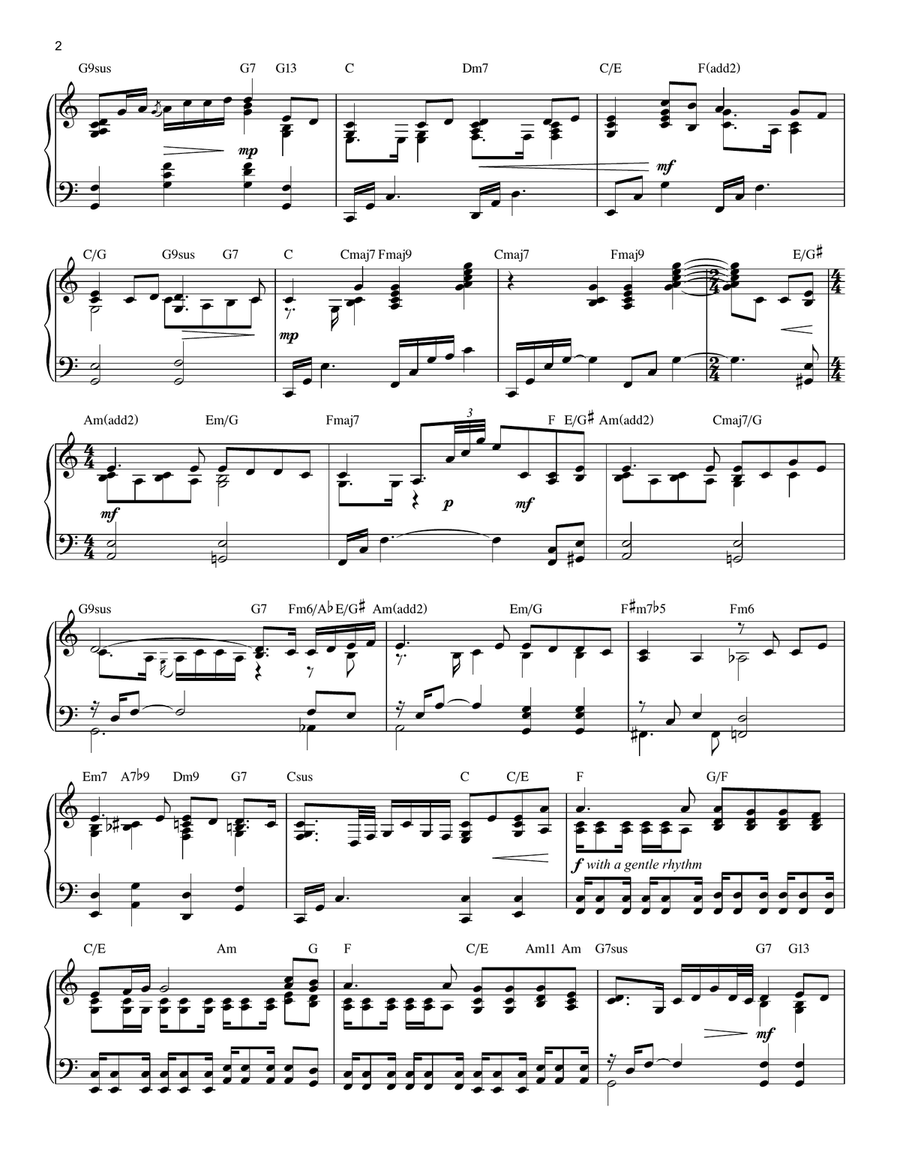 Yet Not I But Through Christ In Me (arr. Mark Hayes) Piano Solo scores gallery preview page 2