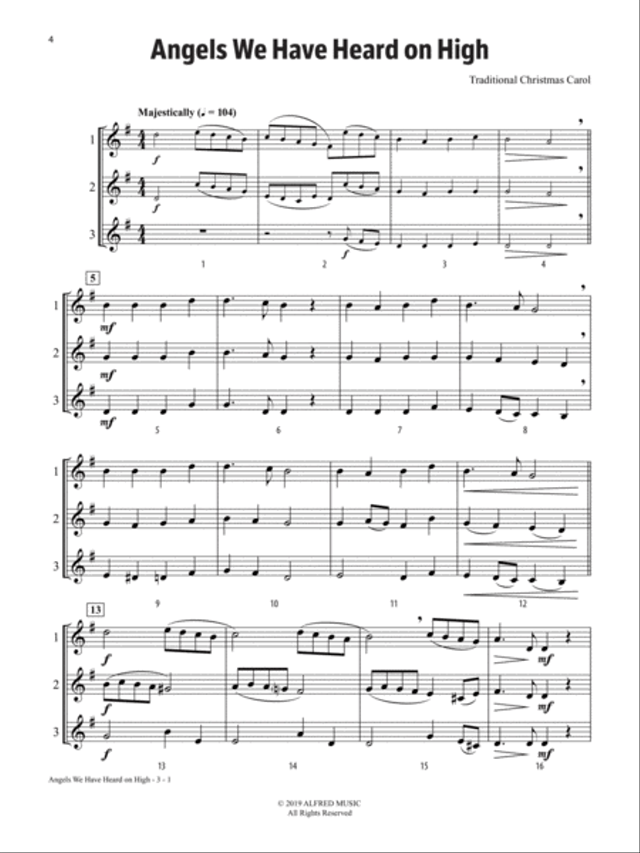 Solos, Duets & Trios for Winds -- Holiday Favorites Small Ensemble scores gallery preview page 3