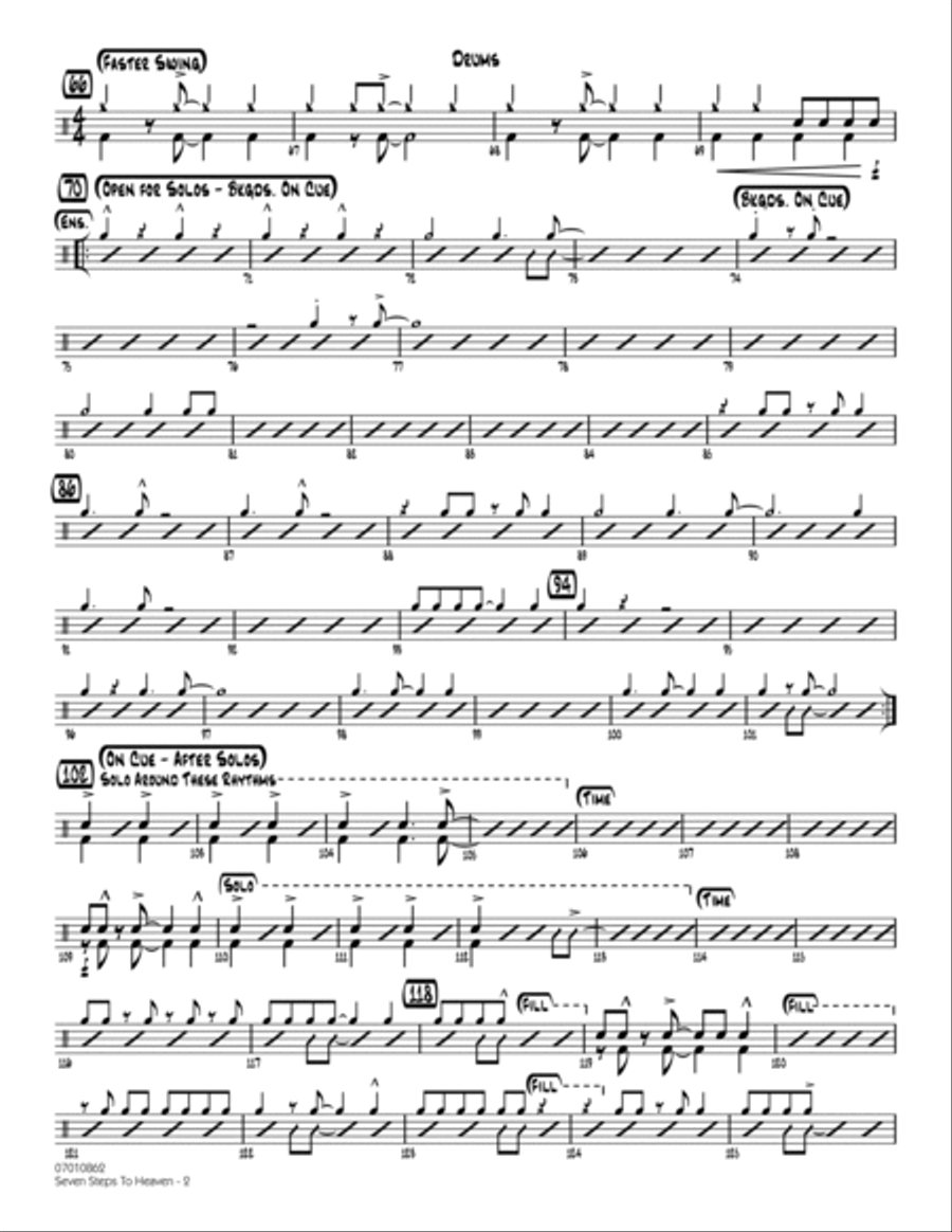 Seven Steps To Heaven - Drums Drums scores gallery preview page 2