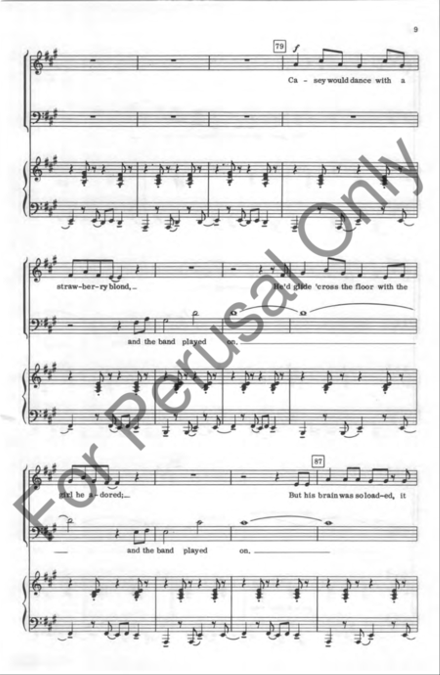 Americana Medley 4-Part scores gallery preview page 9