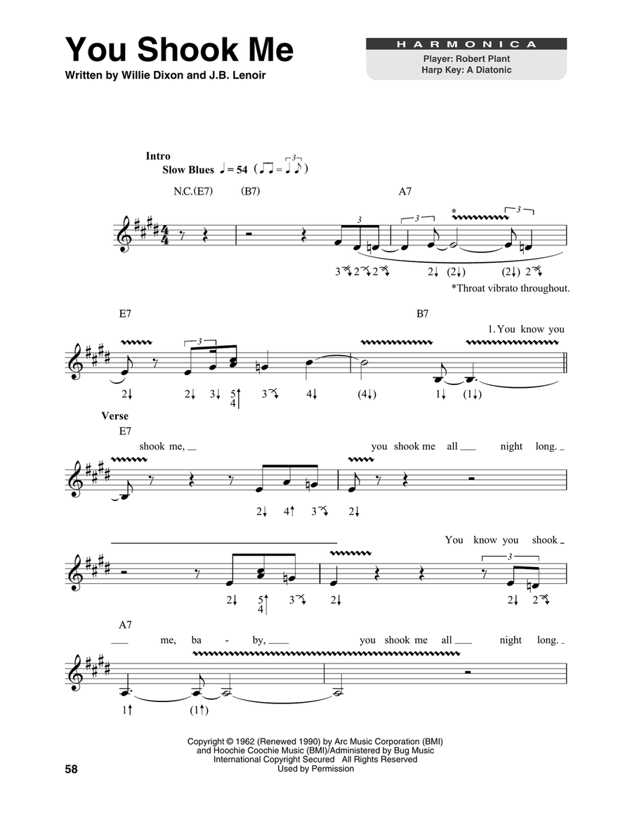 You Shook Me Harmonica scores gallery preview page 1