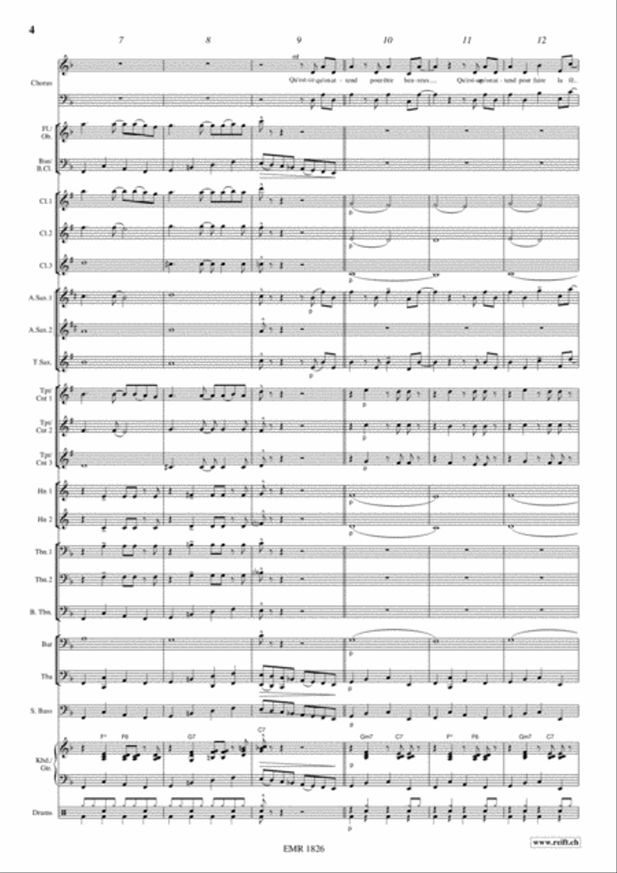 Qu'est-ce qu'on attend pour etre heureux 4-Part scores gallery preview page 5
