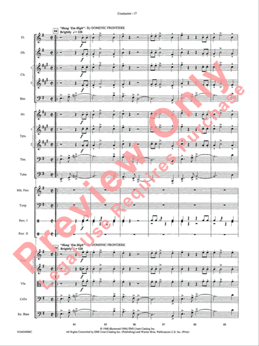 Go West! (Medley) Full Orchestra scores gallery preview page 20