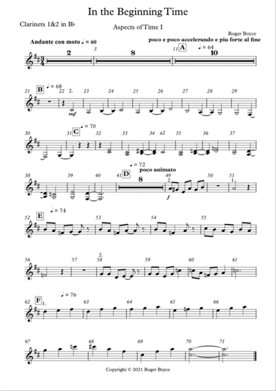 Aspects of Time - Parts Aspects of Time - Parts Full Orchestra scores gallery preview page 4