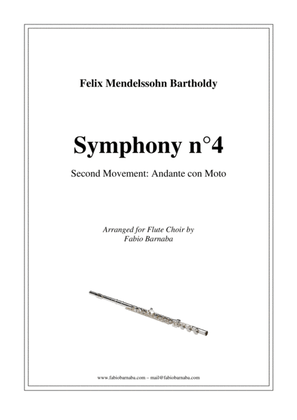 Andante con Moto - from Mendelssohn's Symphony n°4 "Italiana" - for Flute Choir