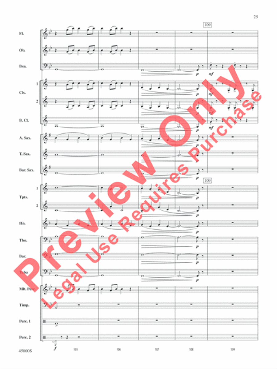 Suite from Fantastic Beasts and Where to Find Them Concert Band scores gallery preview page 26