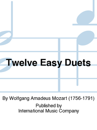 Book cover for Twelve Easy Duets (Orig. For 2 Basset Horns)