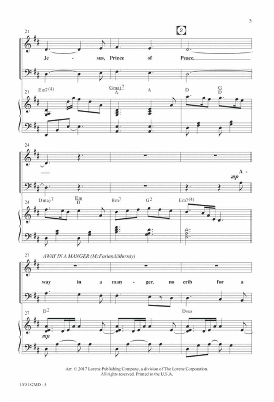 Jesus, Prince of Peace 4-Part scores gallery preview page 5