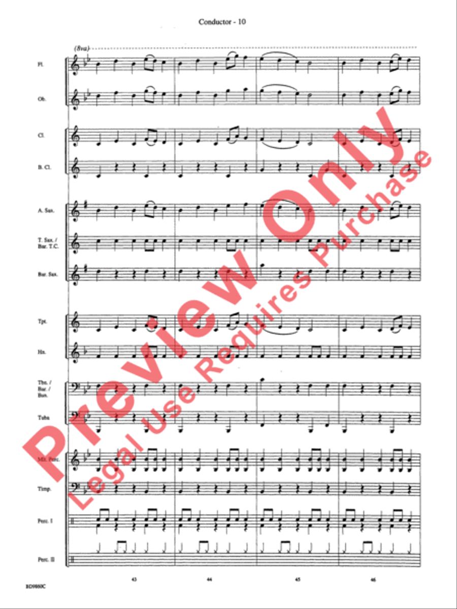 Quintilian Concert Band scores gallery preview page 12