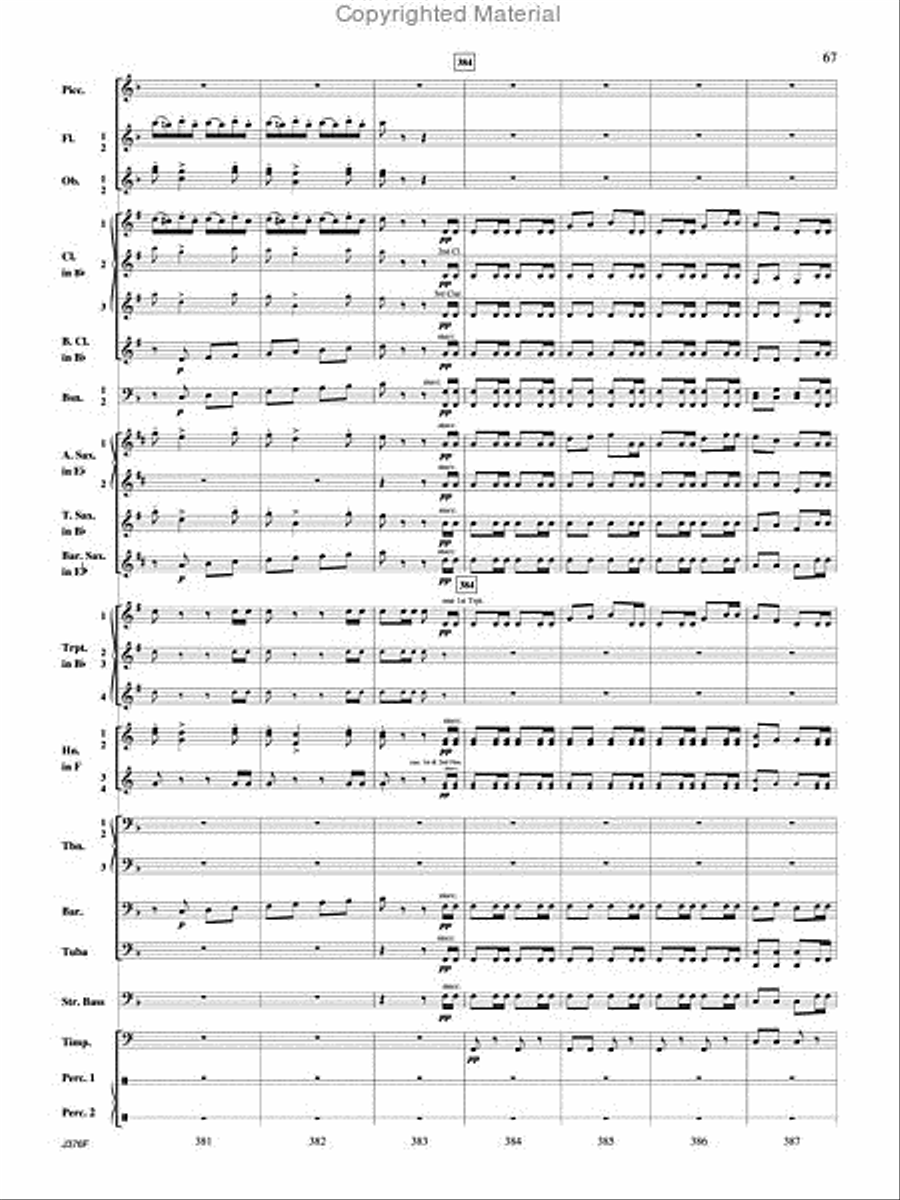 William Tell Overture Concert Band scores gallery preview page 68