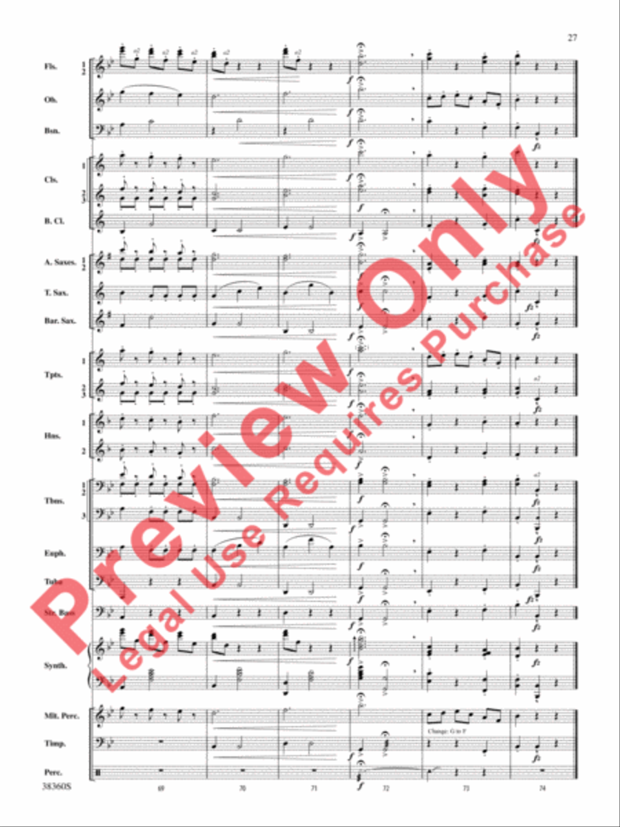 Tonadillas Suite Concert Band scores gallery preview page 28