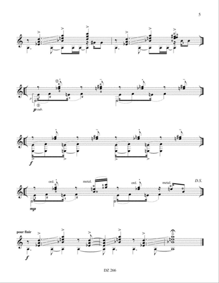Le musée des vieilles mécaniques Classical Guitar scores gallery preview page 5