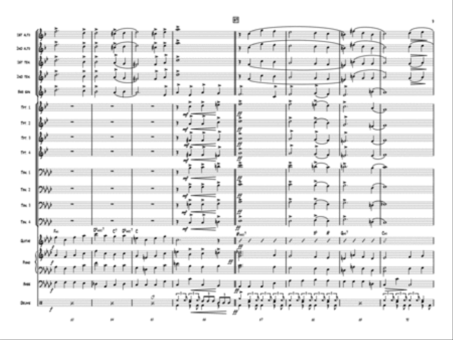 Christmas Fantasy for Jazz Band Jazz Ensemble scores gallery preview page 10