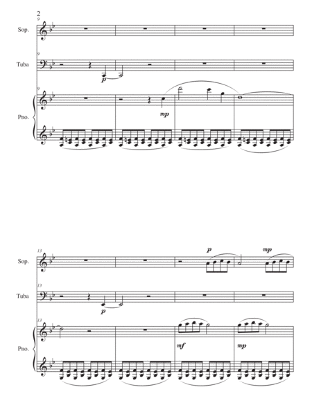 Vocalise for Soprano, Tuba, and Piano image number null