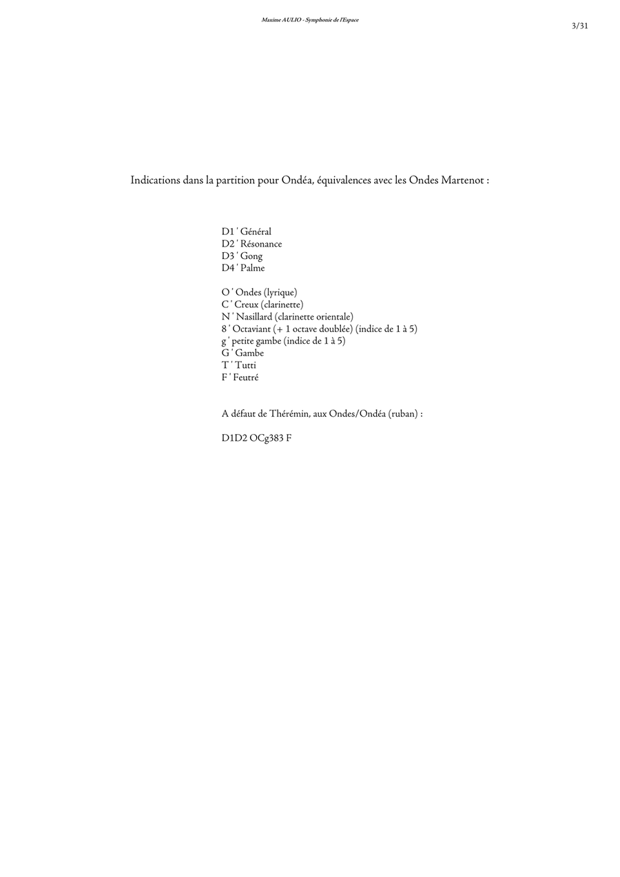 Symphonie de l Espace (Symphony of Space) - SCORE (complete symphony) Choir scores gallery preview page 3